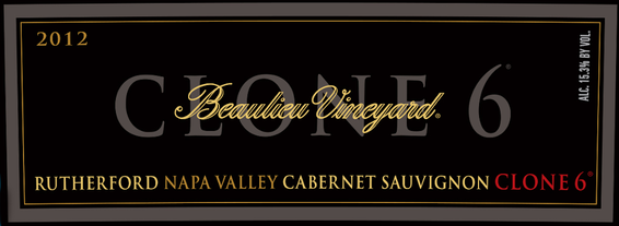BV Clone 6 Rutherford Cabernet Sauvignon Front Label