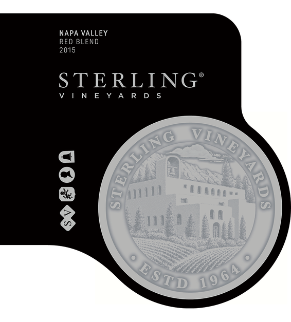 2015 Sterling Vineyards Winemaker Select Napa Valley Red Blend Front Label