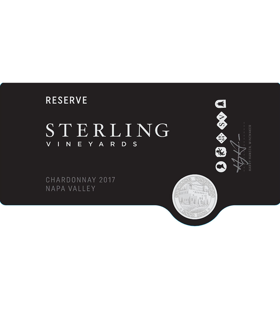 2017 Sterling Vineyards Reserve Napa Valley Chardonnay Front Label