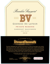 2018 Beaulieu Vineyard Private Reserve Georges de Latour Napa Valley Cabernet Sauvignon Front Label, image 2